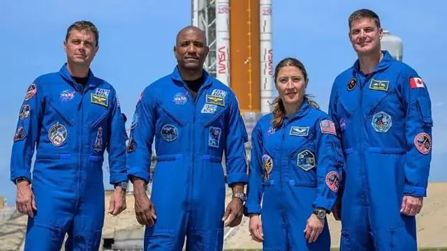 এই অভিযানে সামিল মহাকাশচারীরা।