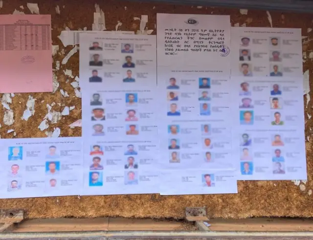 ንግድ ባንክ የወሰዱንትን ገንዘብ አልመለሱም ካላቸው መካከል በዲላ ዩኒቨርስቲ የለጠፈው የደንበኞቹ ስምና ፎቶን የያዘ መረጃ 