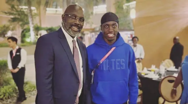 George Weah na nwa ya Timothy