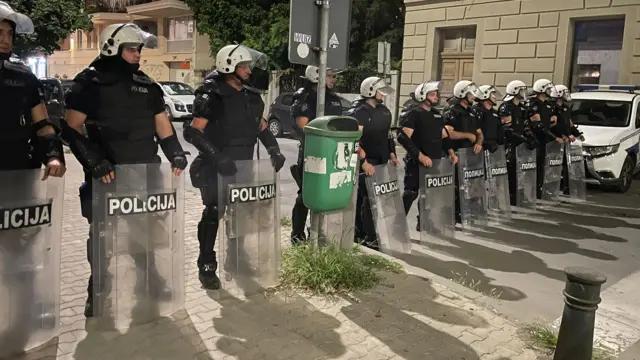 Policijski kordon u Pančevu
