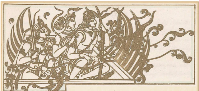 हे चित्र रामायणापासून प्रेरित असल्याचे म्हटले जाते.
