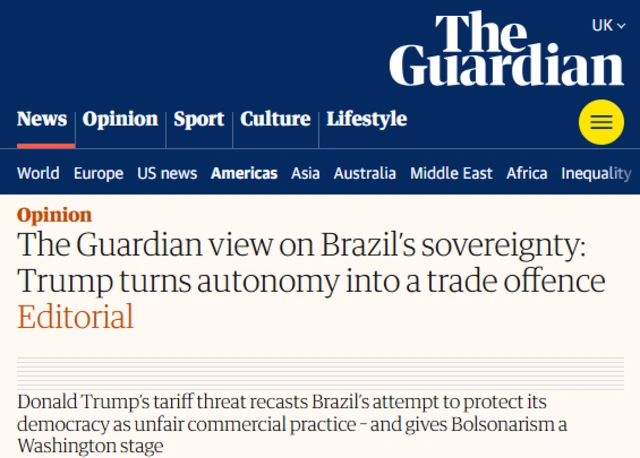 Site do The Guardian