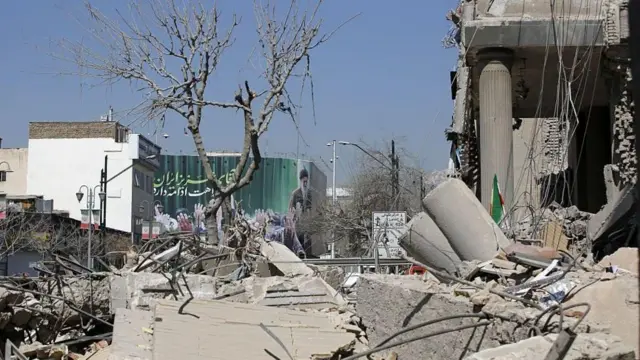 ویرانی‌های جنگ اخیر در تهران