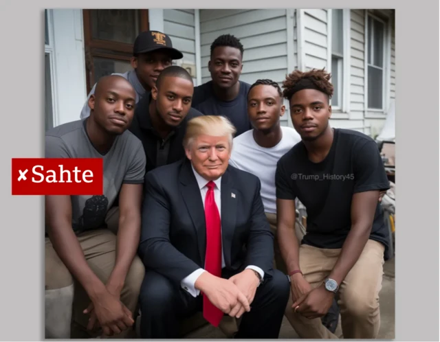 Yapay zeka üretimi Trump görseli