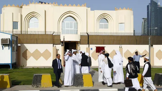 ساختمان دفتر طالبان در دوحه قطر