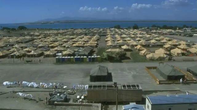 Kad je kamp bio najnaseljeniji, ličio je na „grad šatora“