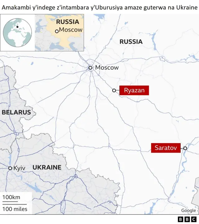 Ibirindiro vy'Uburusiya bimaze guterwa na ukraine