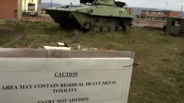 Une zone désertée de Kosovo.