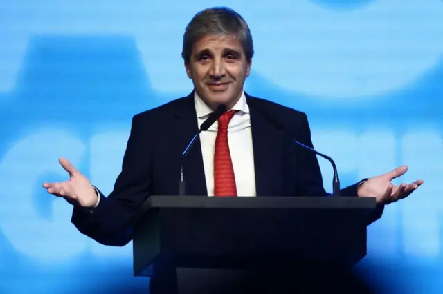El ministro de Economía de Argentina, Luis Caputo. 