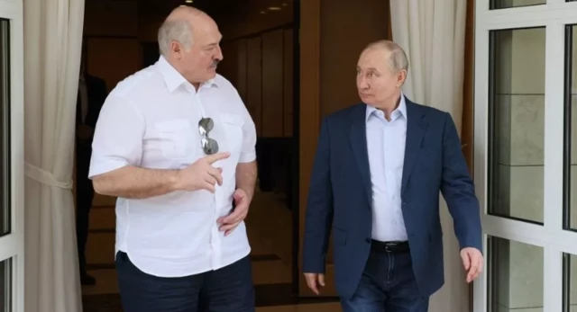 አሌክሳንደር ሉካሼንኮ እና ቭላድሚር ፑቲን