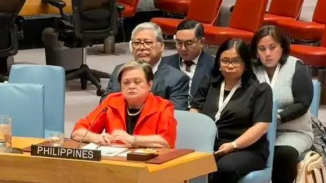 ဖိလစ်ပိုင်နိုင်ငံခြားရေး ဝန်ကြီး မြန်မာအရေး အာဆီယံ အထူးသံ မစ္စလာဇာရို လုံခြုံရေးကောင်စီမှာ စကားပြော