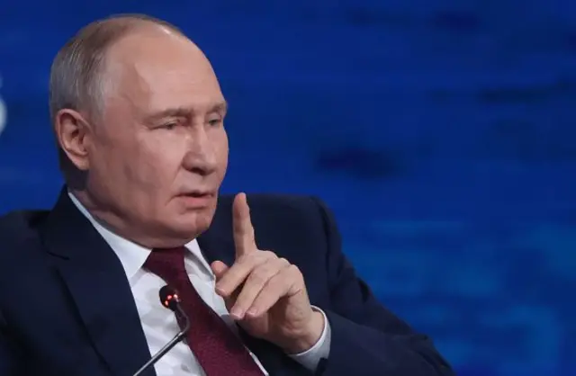 Володимир Путін на економічному форумі у Санкт-Петербурзі