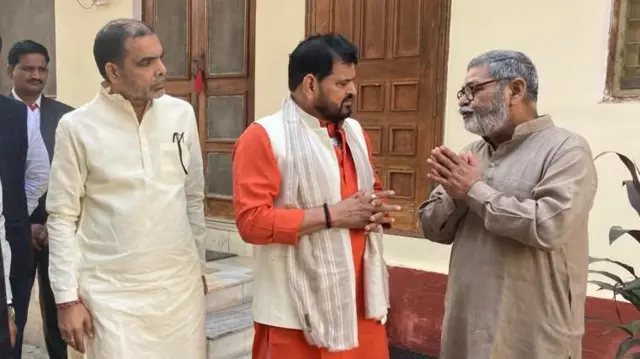 బ్రిజ్ భూషణ్‌తో సంజయ్ సింగ్