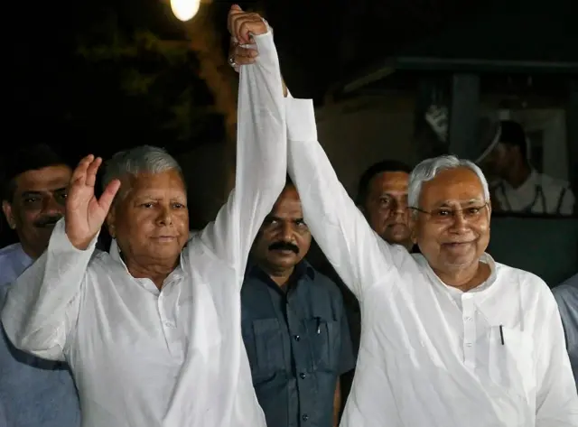 नीतीश कुमार और लालू यादव