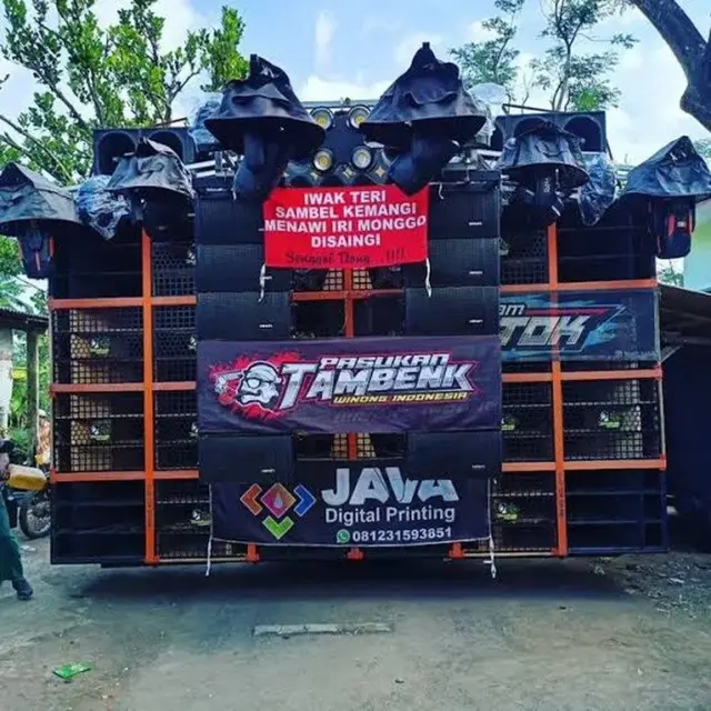 Ilustrasi truk musik horeg.