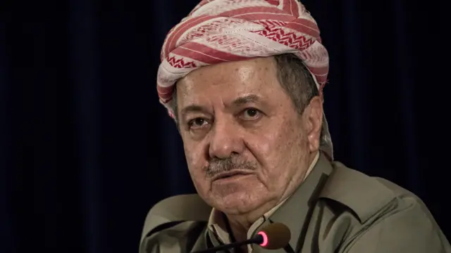 ইরাকি কুর্দিস্তানের সাবেক প্রেসিডেন্ট মাসুদ বারজানি