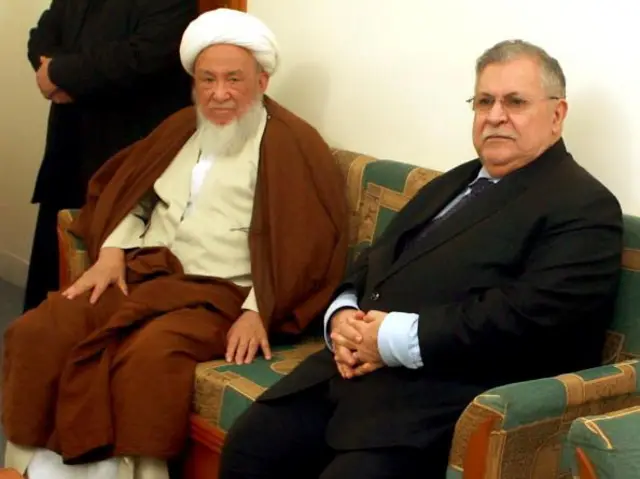 ایت‌الله فیاض د عراق پخواني ولسمشر جلال طالبانی سره