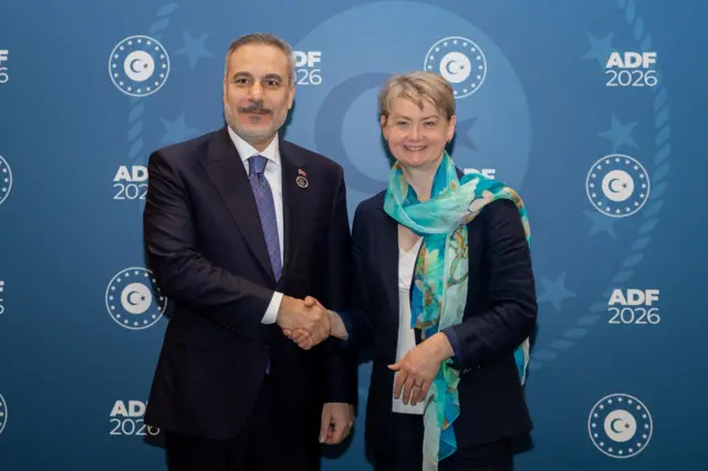 Dışişleri Bakanı Hakan Fidan ve İngiltere Dışişleri Bakanı Yvette Cooper en son 18 Nisan'da Antalya Diplomasi Forumu sırasında ikili bir görüşme yapmıştı. 