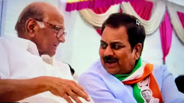 शरद पवार आणि हर्षवर्धन पाटील