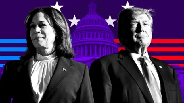 Bầu cử Mỹ ứng viên Đảng Dân chủ Kamala Harris và ứng viên Cộng hòa Donald Trump