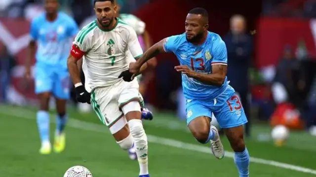 لقطة من مباراة الجزائر والكونغو الديمقراطية