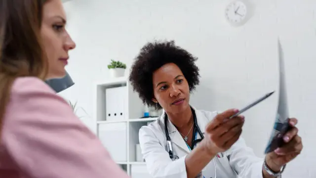 Paciente en el consultorio médico