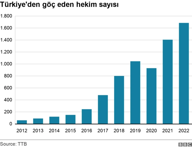Yurtdışına göç eden hekim sayıları