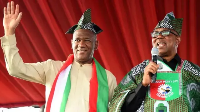 Peter Obi et son colistier ( à gauche) Yusuf Datti Baba-Ahmed