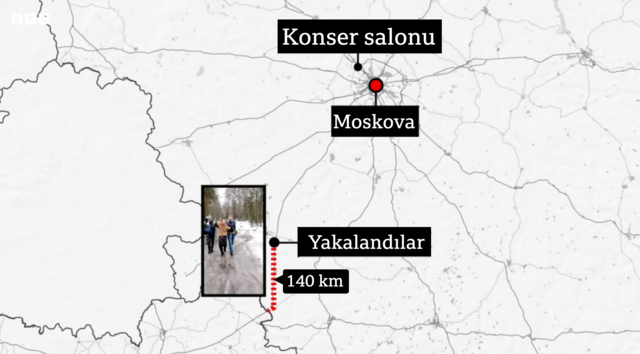Zanlılar Ukrayna sınırına yaklaşık 140 km mesafede yakalandı.