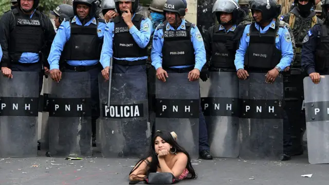 Protesta contra una reelección impugnada, Honduras, 2017