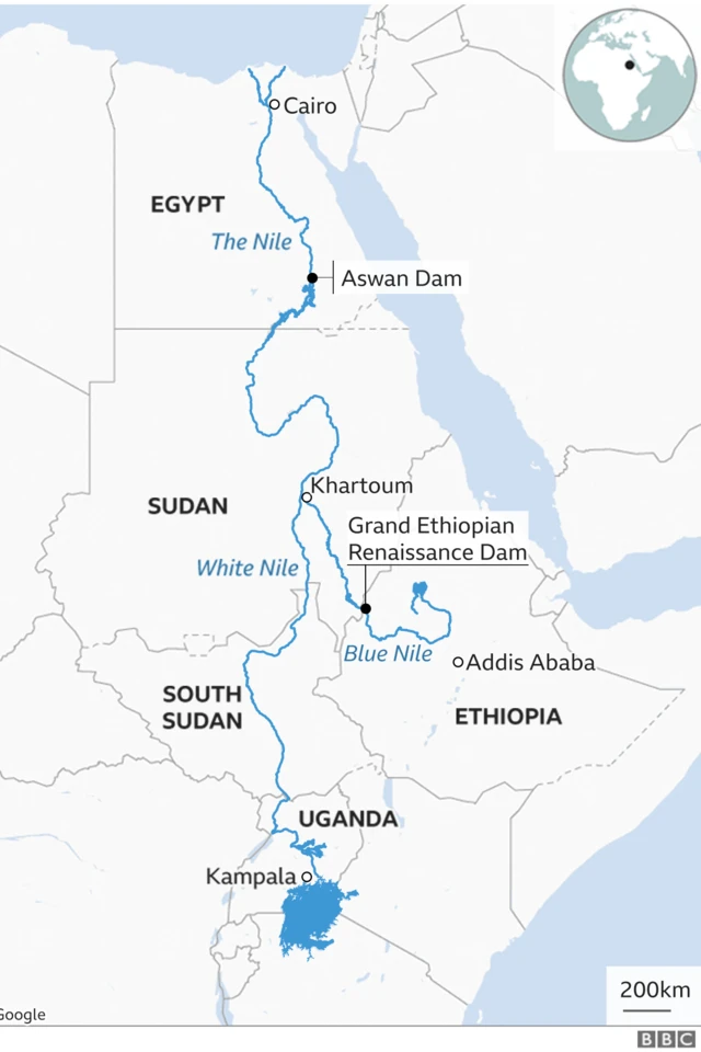 Taswirar da ke nuna aikin katafariyar madatsar ruwa ta Habasha