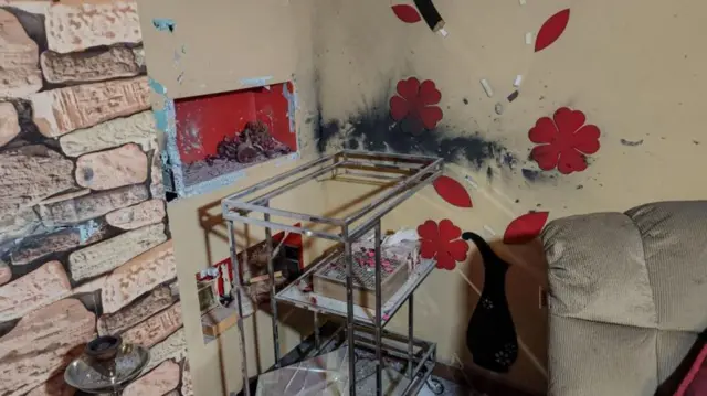 विस्फोटनपछिको दृश्य