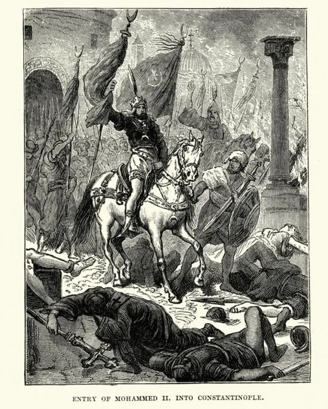 طرحی از ورود فاتح به استانبول