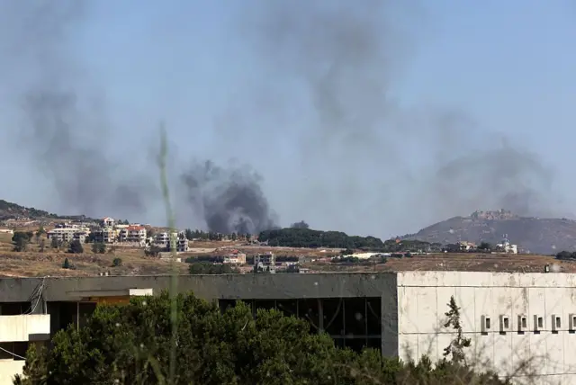 Humo en Líbano