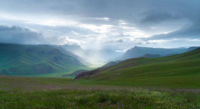 Төрдө өткүн, тескейде туман, күңгөйү ачык... Кыргыз жайлоосунун керемети