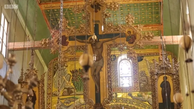 Bibliothèque du monastère Sainte-Catherine.