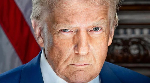 Başkan Donald Trump'ın son dönemi öncesi çektirdiği resmi fotoğraf