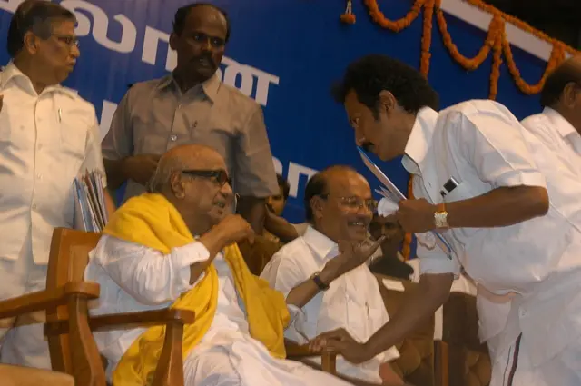 மு.கருணாநிதி, மு.க.ஸ்டாலின், ராமதாஸ் 