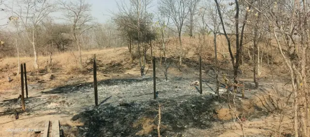 မတ်လ ပထမအပတ်တုန်းက စစ်တပ်မီးရှို့လိုက်တဲ့ PDF တပ်စခန်းတစ်ခု