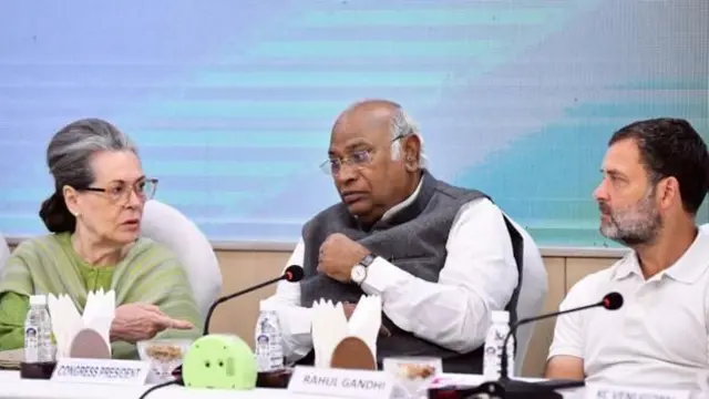 काँग्रेसची खाती गोठवली, बीबीसी मराठी, मल्लिकार्जुन खरगे, राहुल गांधी, सोनिया गांधी