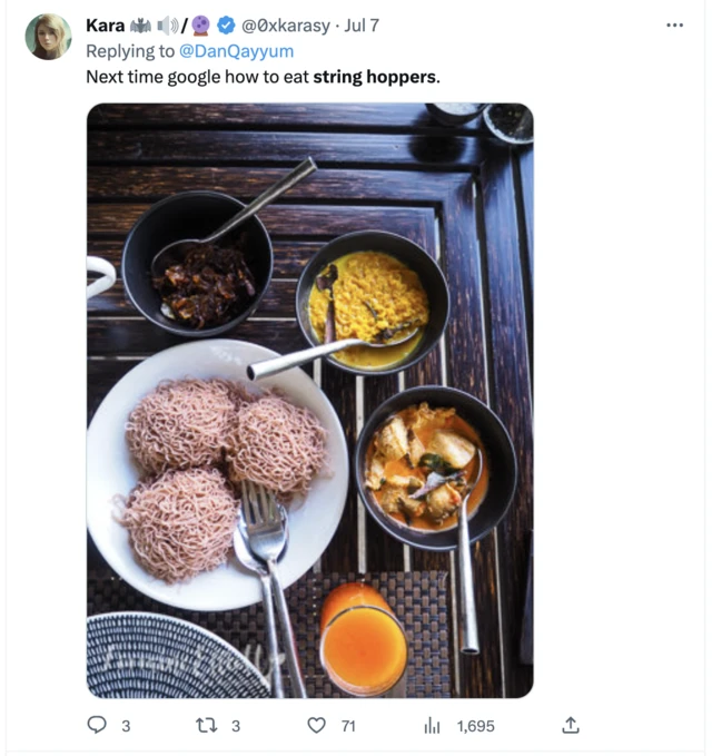 Kara tweet on Dan Qayyum tweet