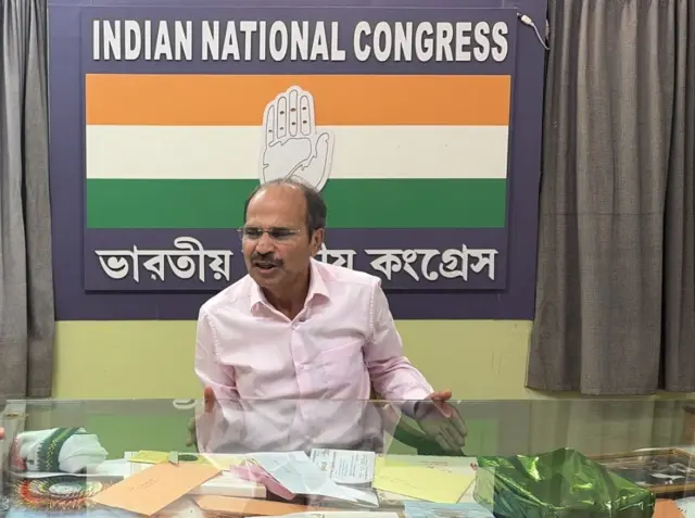 কংগ্রেসের অধীর রঞ্জন চৌধুরী। 