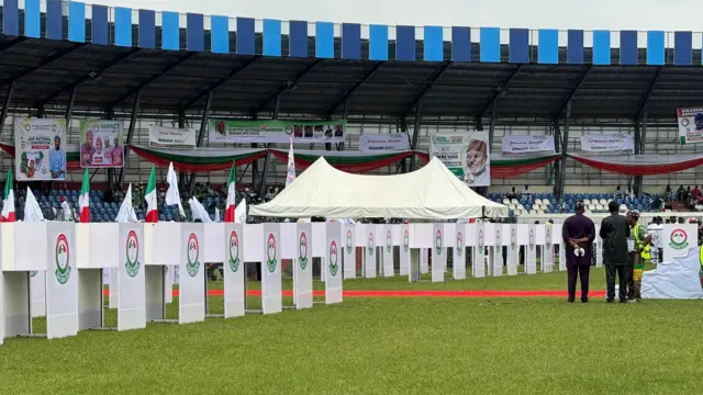 PDP national convention going on for Lekan Salami Stadium, Ibadan Oyo State, Southwest Nigeria.