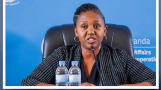 Yolande Makolo, uvugira reta y'u Rwanda.