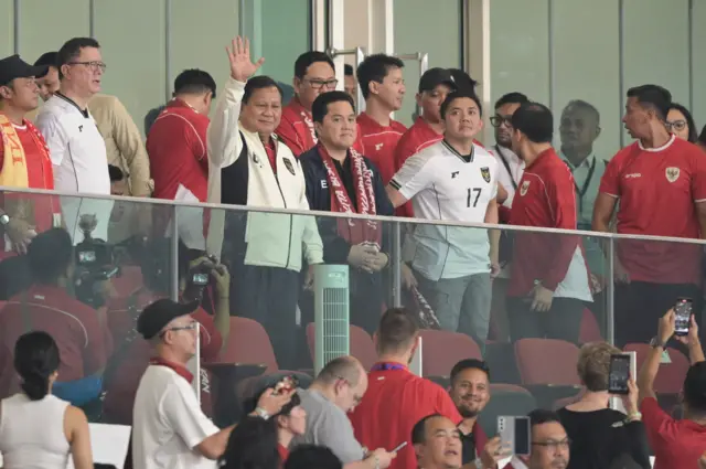 Prabowo nonton timnas