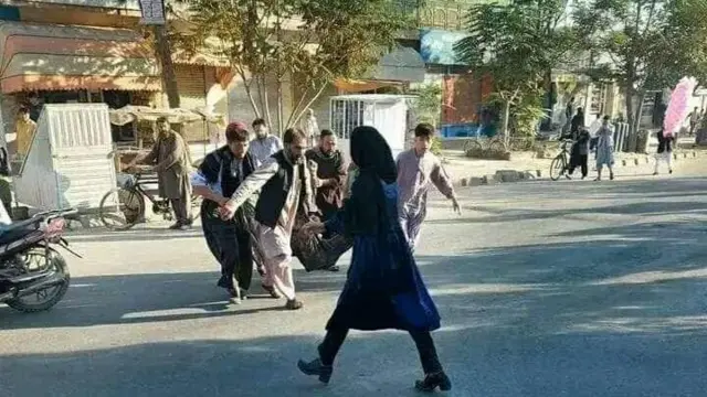 ع﻿کس منتشر شده در شبکه‌های اجتماعی از انفجار امروز کابل