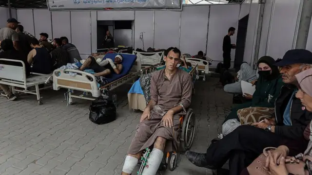 Пациенты палестинской больницы