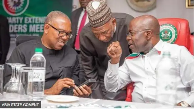 Peter Obi, Yusuf Datti-Baba Ahmed àti gómìnà ìpínlẹ̀ Abia, Alex Otti