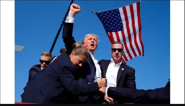 Donald Trump was shot by a gunman at a rally in Pennsylvania.
