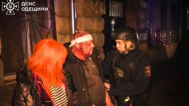 Поранений чоловік після атаки на Одесу 24 квітня 2026 року